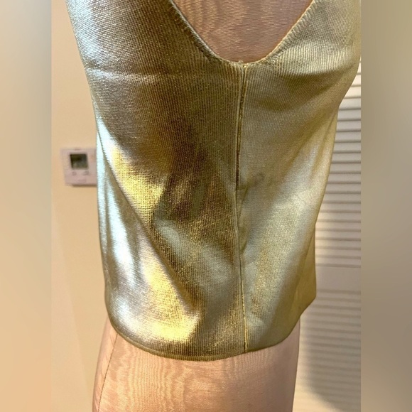 🔥🔥zara Gold metallic top NWOT - Picture 5 of 7